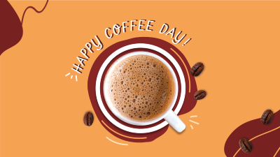 Coffee Day Scribble Facebook event cover Image Preview