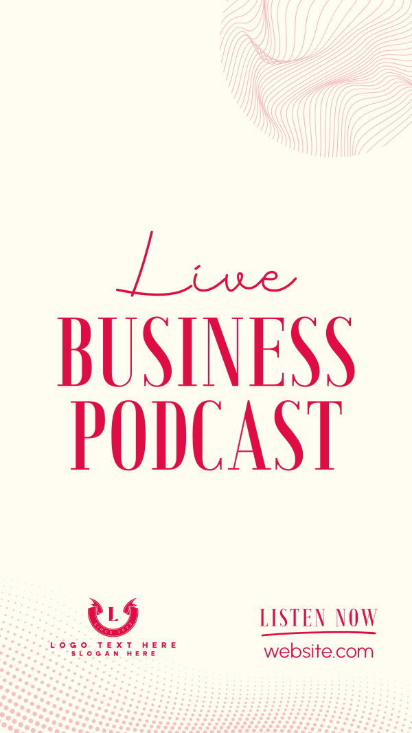 Corporate Business Podcast Instagram Story Design