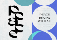 Day of United Nations Peacekeepers Modern Typography Postcard Design