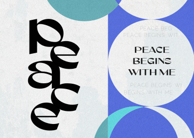 Day of United Nations Peacekeepers Modern Typography Postcard Image Preview