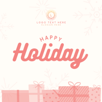 Happy Holiday Instagram Post Design