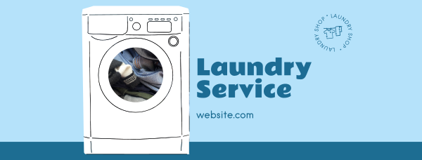 Laundry Services Facebook Cover Design Image Preview