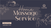 Home Massage Service Facebook Event Cover Design