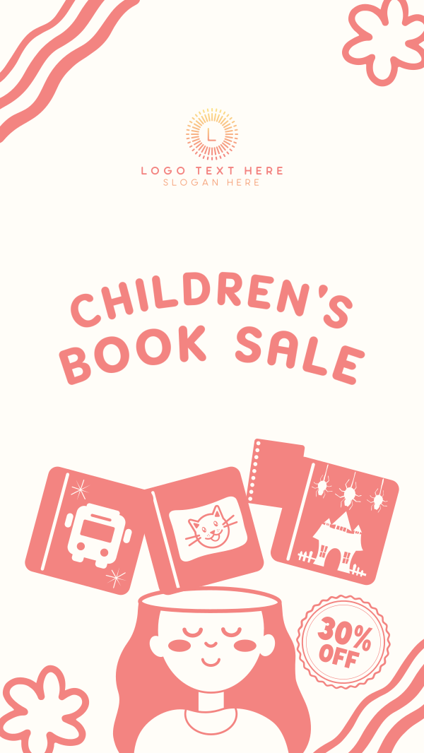 Kids Book Sale Instagram Story Design Image Preview