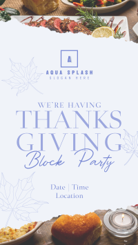 Elegant Thanksgiving Party TikTok Video Image Preview