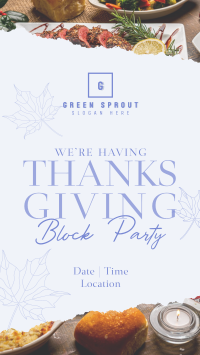 Elegant Thanksgiving Party TikTok Video Image Preview