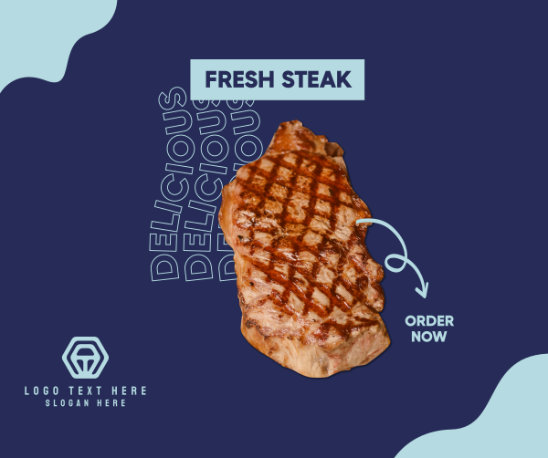 Fresh Steak Facebook Post Design Image Preview