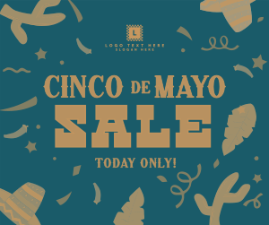 Cinco De Mayo Confetti Sale Facebook post Image Preview