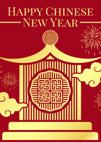 Oriental New Year Flyer Image Preview