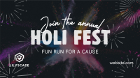 Holi Fest Fun Run Facebook event cover Image Preview