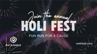 Holi Fest Fun Run Facebook Event Cover Image Preview