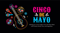 Bright and Colorful Cinco De Mayo Zoom Background Image Preview