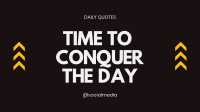 Conquer the Day Facebook event cover Image Preview