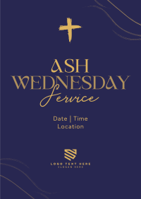 Minimalist Ash Wednesday Flyer Image Preview