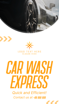 Car Wash Express Facebook Story Design