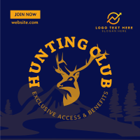 Hunting Club Deer Instagram Post Design