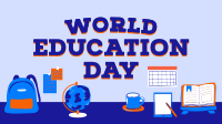 World Education Day Facebook event cover Image Preview