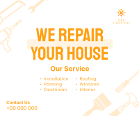 Your House Repair Facebook Post Design