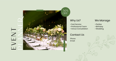 Organic Wedding Facebook ad Image Preview