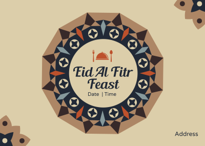 Eid Feast Celebration Postcard Image Preview