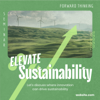 Elevating Sustainability Seminar Instagram post Image Preview