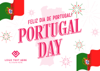 Festive Portugal Day Postcard Image Preview