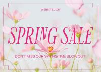 Spring Sale Postcard Image Preview