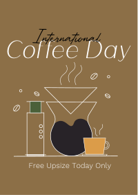 Minimalist Coffee Shop Flyer Design