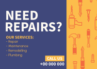 Home Repair Need Help Postcard Image Preview