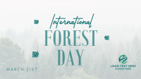 Minimalist Forest Day Facebook Event Cover Design