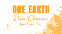 One Earth One Chance Celebrate Facebook Event Cover Design