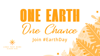 One Earth One Chance Celebrate Facebook event cover Image Preview