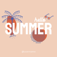 Hello Summer Instagram Post Preview