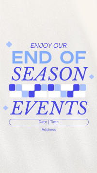 End of Season Events Facebook Story Design