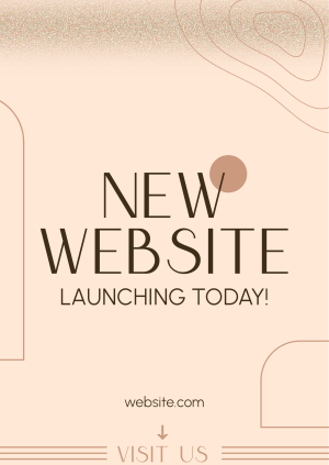 Simple Website Launch Poster Image Preview