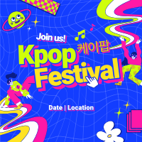 Trendy K-pop Festival Instagram post Image Preview