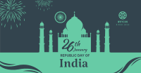 Taj Mahal Republic Day Of India  Facebook Ad Design