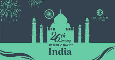 Taj Mahal Republic Day Of India  Facebook ad Image Preview