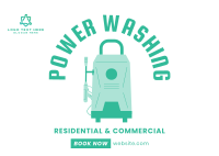 Professional Power Washing Postcard Design