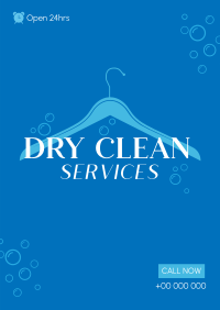 Dry Clean Service Poster Design