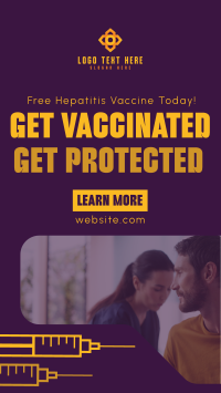 Simple Hepatitis Vaccine Awareness Facebook Story Design