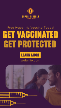 Simple Hepatitis Vaccine Awareness Facebook Story Image Preview