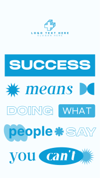 Quirky Success Quote Facebook Story Image Preview