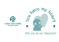 Valentine's Heart Postcard Design