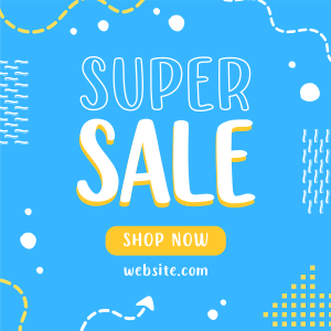 Quirky Super Sale Instagram post Image Preview