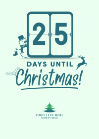 Christmas Countdown Poster Design
