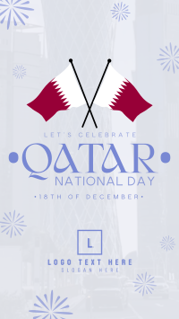 Qatar Independence Day Instagram Story Design