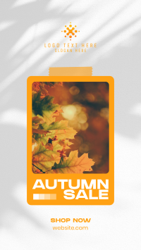 Picture Autumn Sale Facebook Story Design