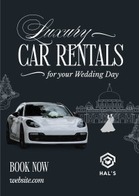 Luxury Wedding Car Rental Poster Image Preview