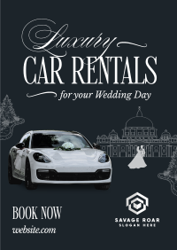 Luxury Wedding Car Rental Poster Image Preview